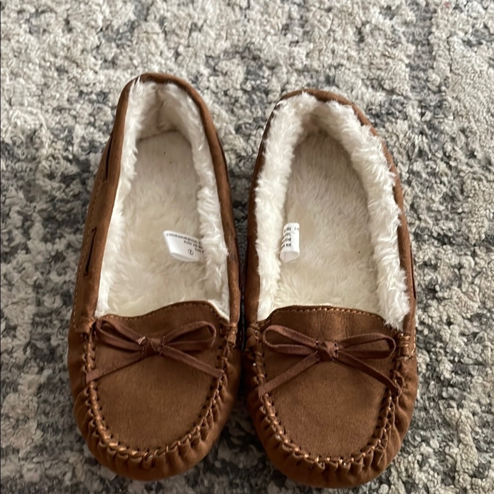 Cozy Brown Moccasin Slippers